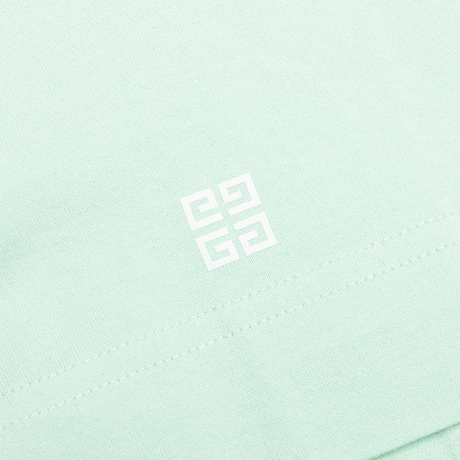 SLIM FIT REVERSE PRINT T-SHIRT - AQUA GREEN - 5