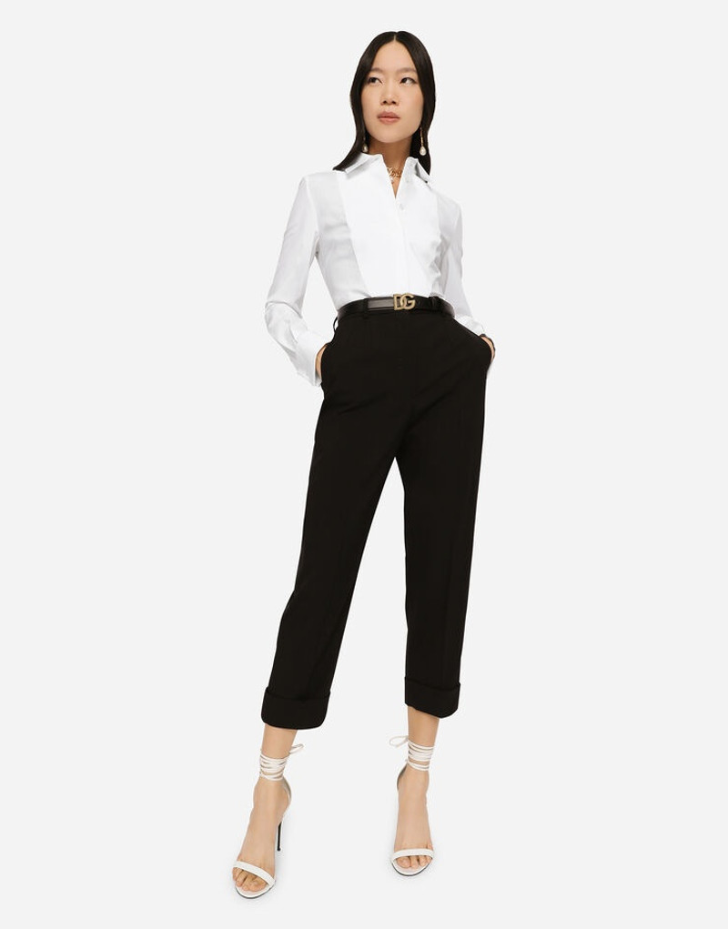 Woolen pants with turn-ups 5