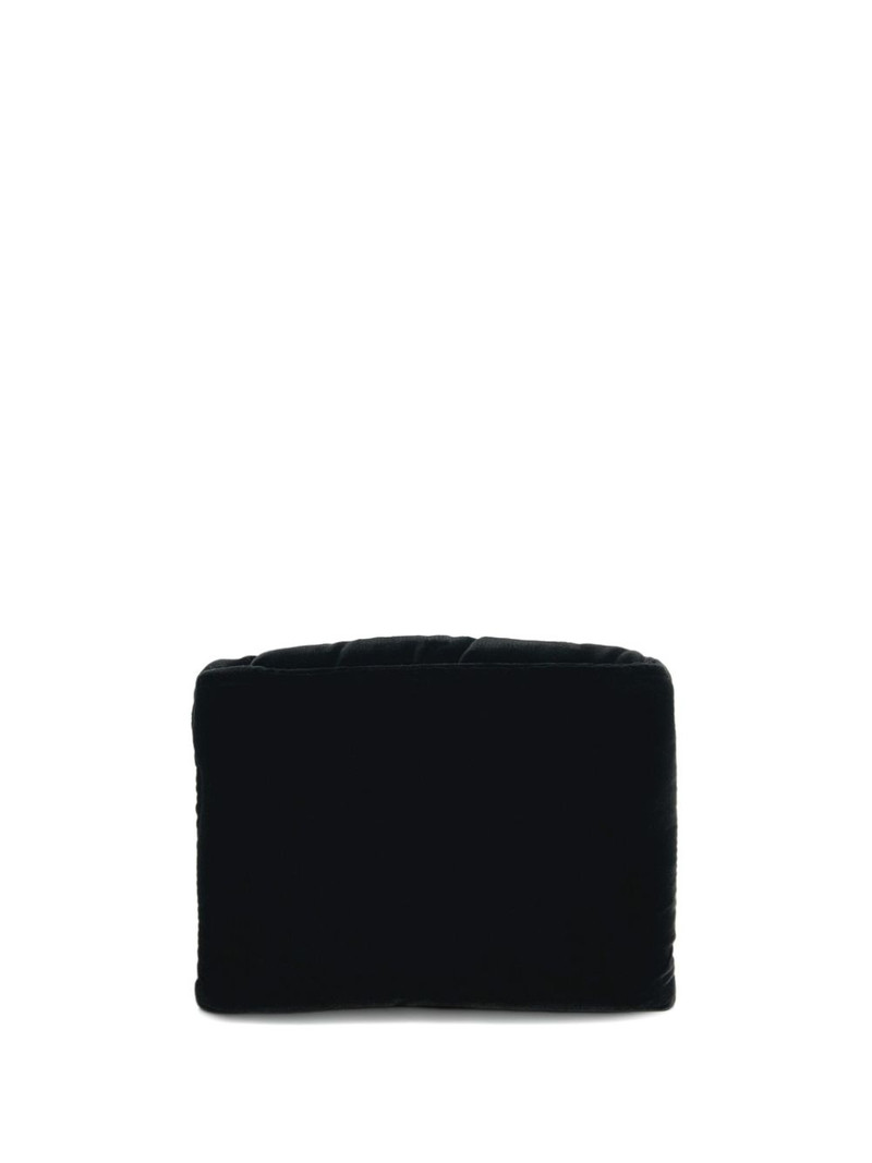 GIAMBATTISTA VALLI Airbag velvet clutch bag outlook