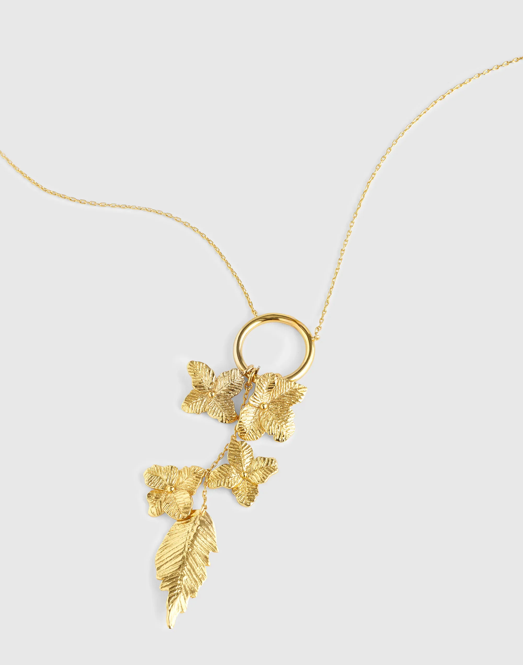 Jasmine Cluster Pendant Necklace - 1