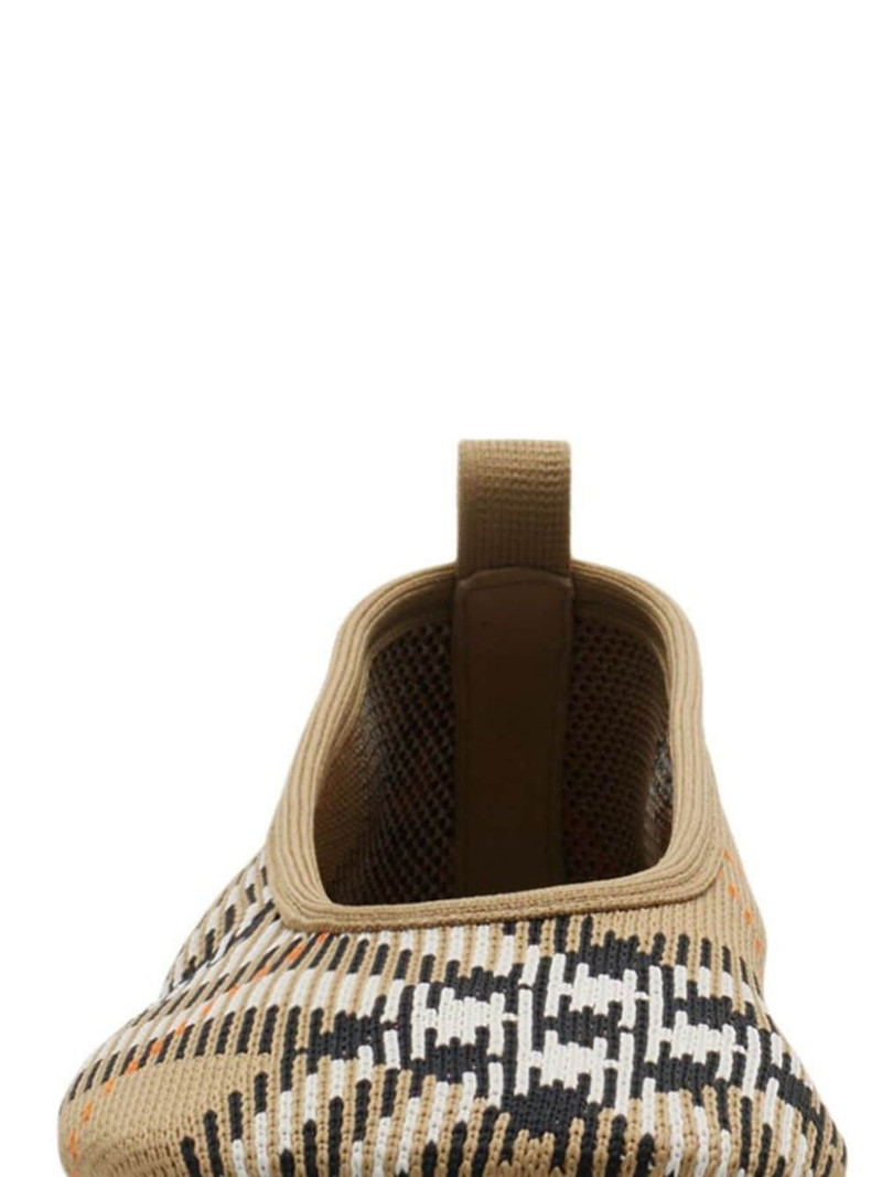 Burberry checkered knitted ballerina shoes outlook