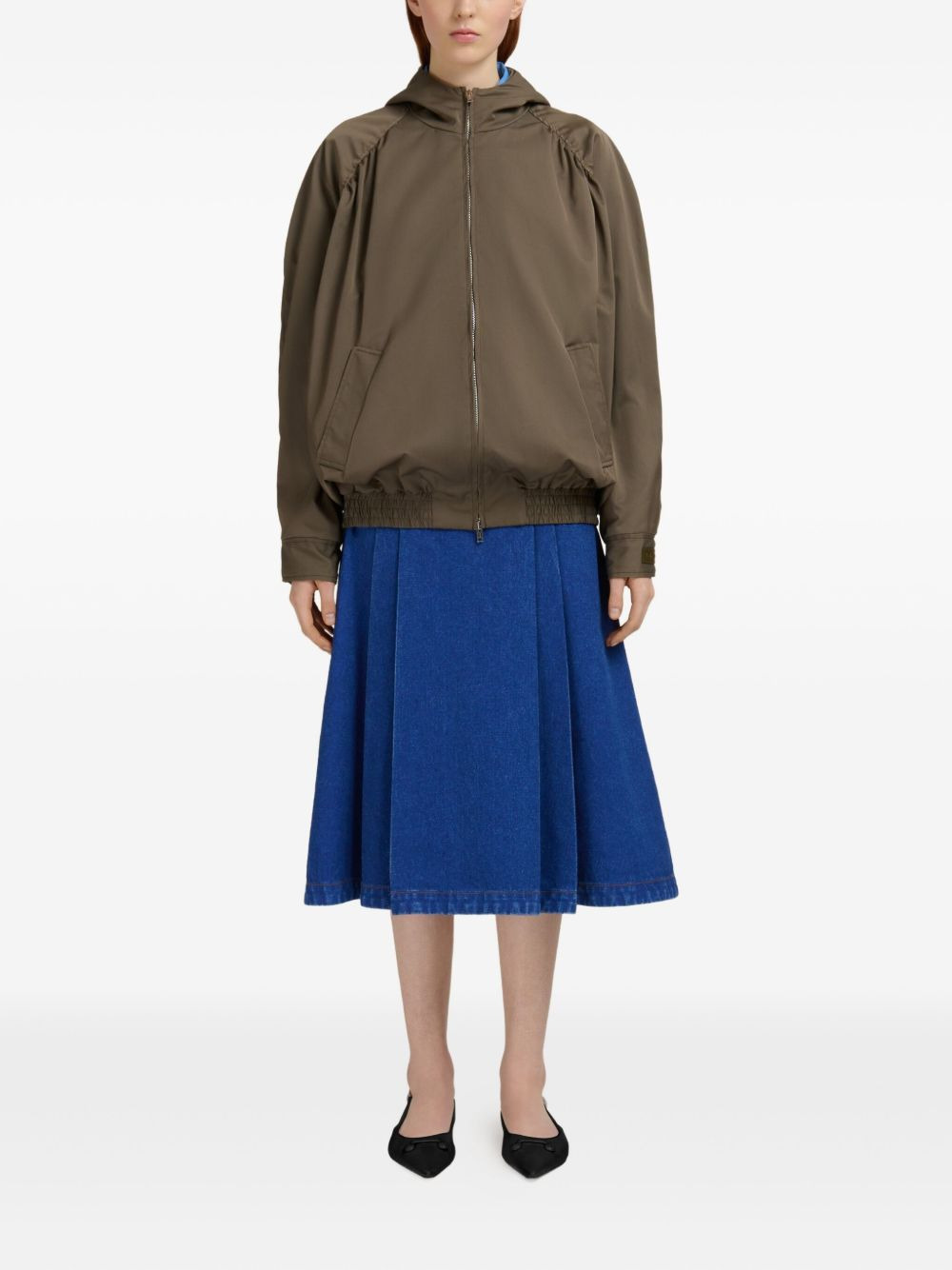 hooded zip-up jacket - 2