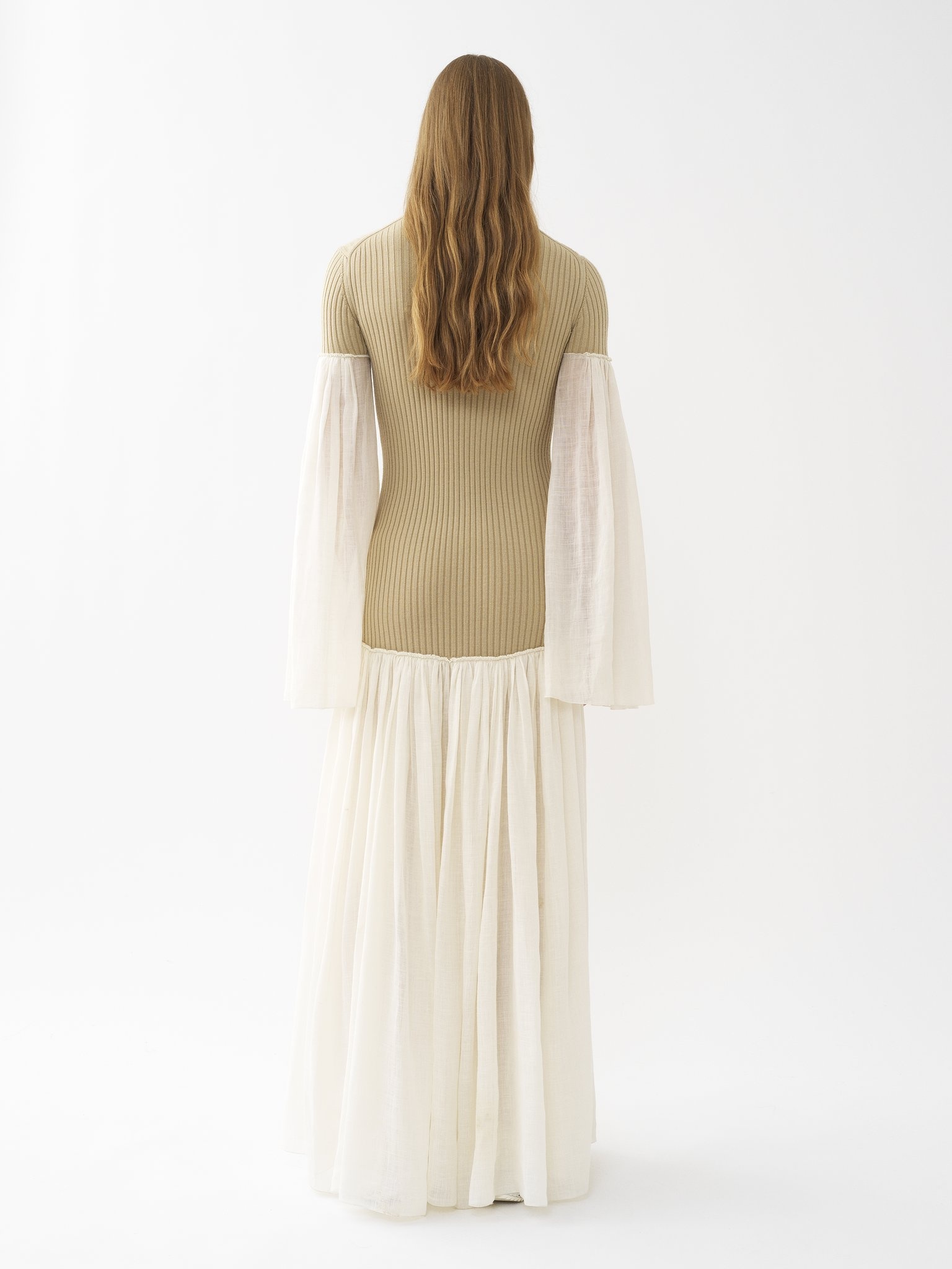GATHERED LONG DRESS - 3