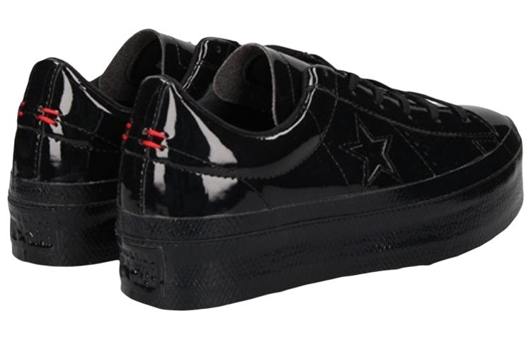 Converse WMNS Converse One Star Platform Ox Patent Black 562604C REVERSIBLE