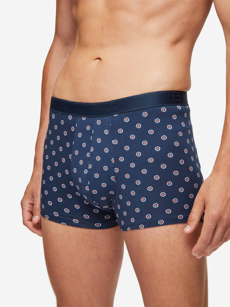 Men's Hipster Geometric Pima 4 Navy 2