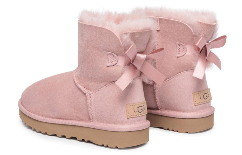 UGG (WMNS) UGG Mini Baley Bow II Snow Boots Pink 1016501-PCRY outlook