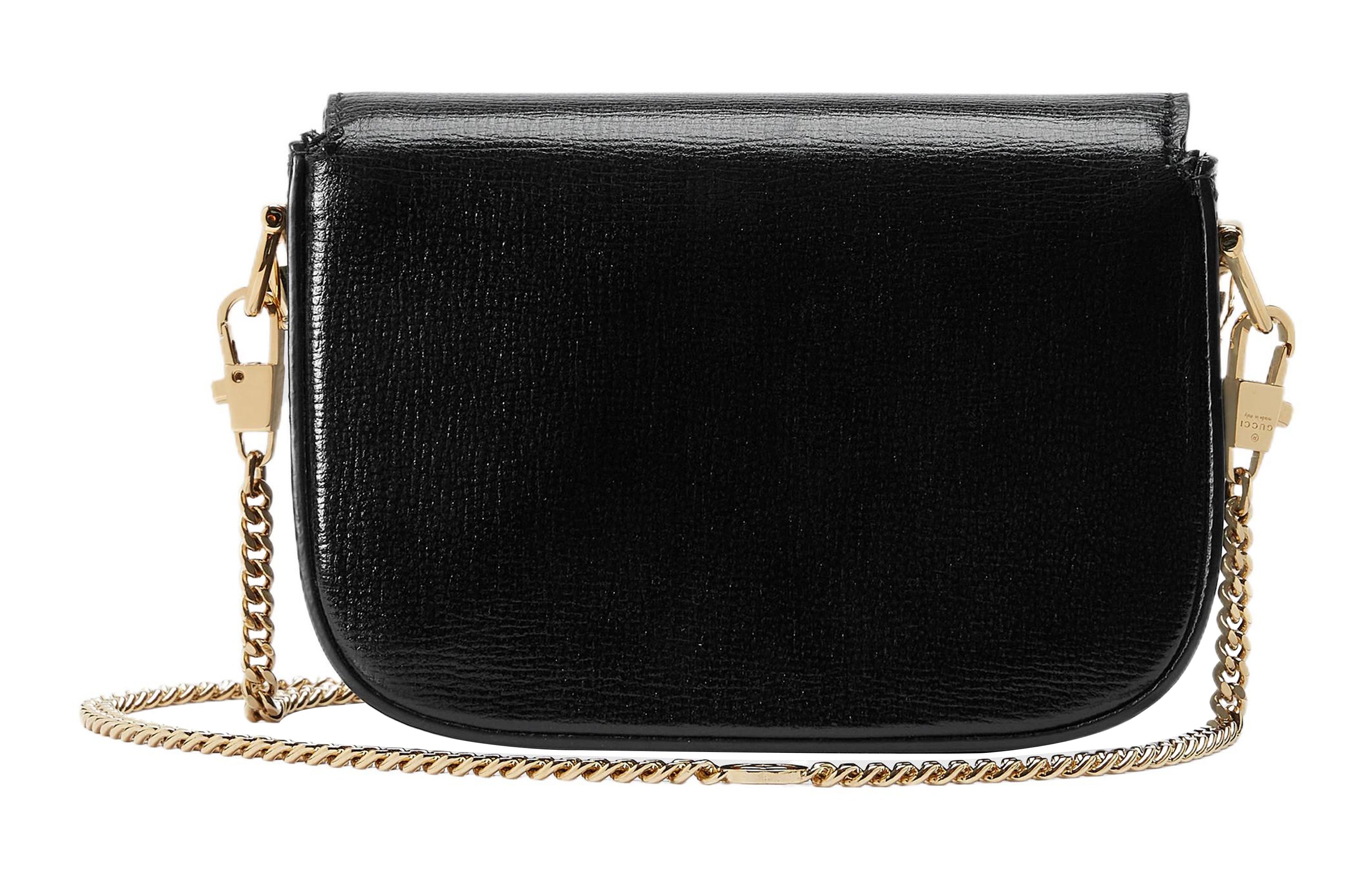 (WMNS) Gucci Horsebit 1955 Super Mini Bag 'Black' 760253-AAA7G-1000 - 4