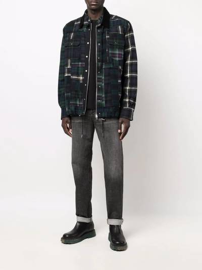 Diesel straight-leg dark-wash jeans outlook