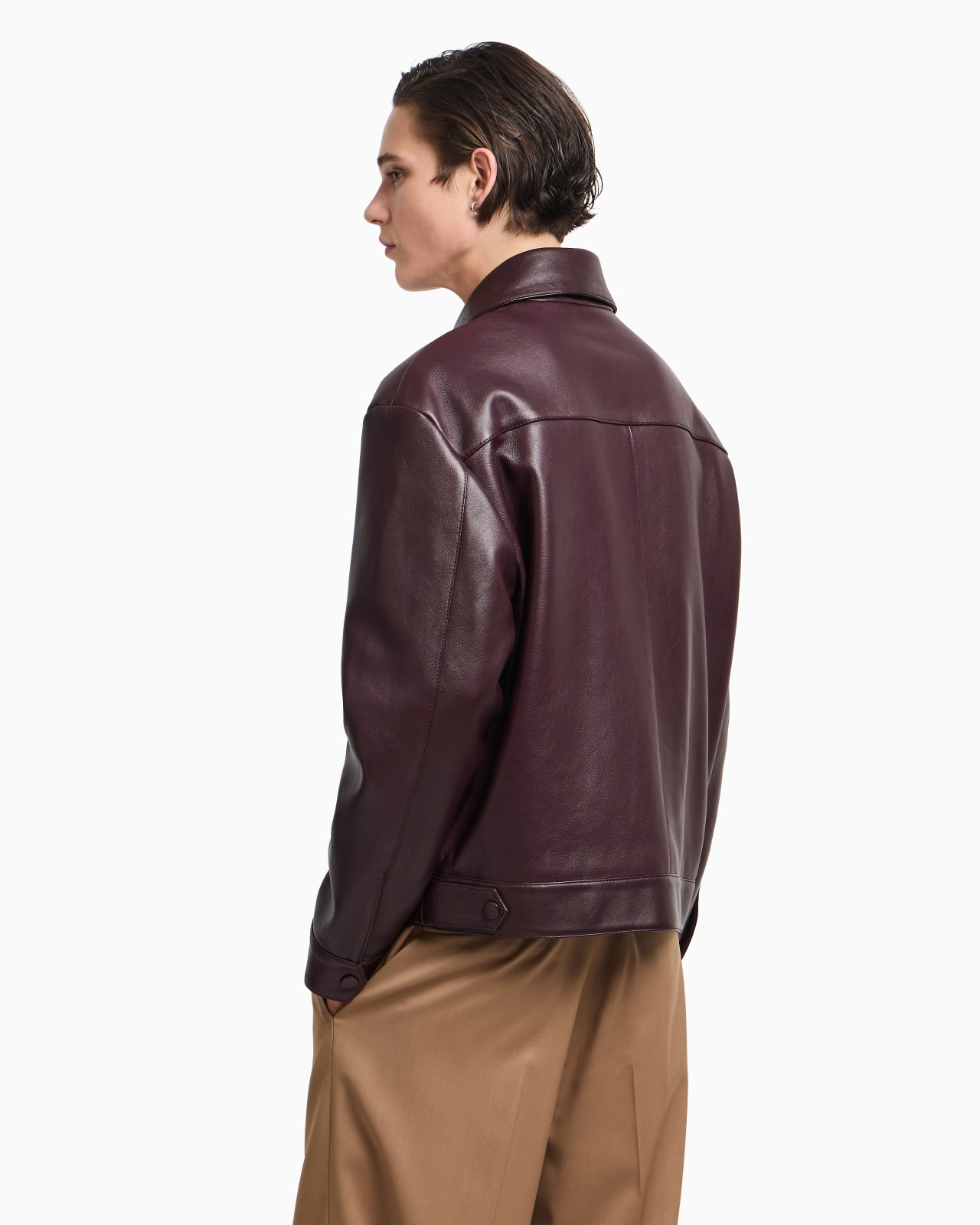 BLOUSON IN PLONGE LAMBSKIN NAPPA LEATHER - 3