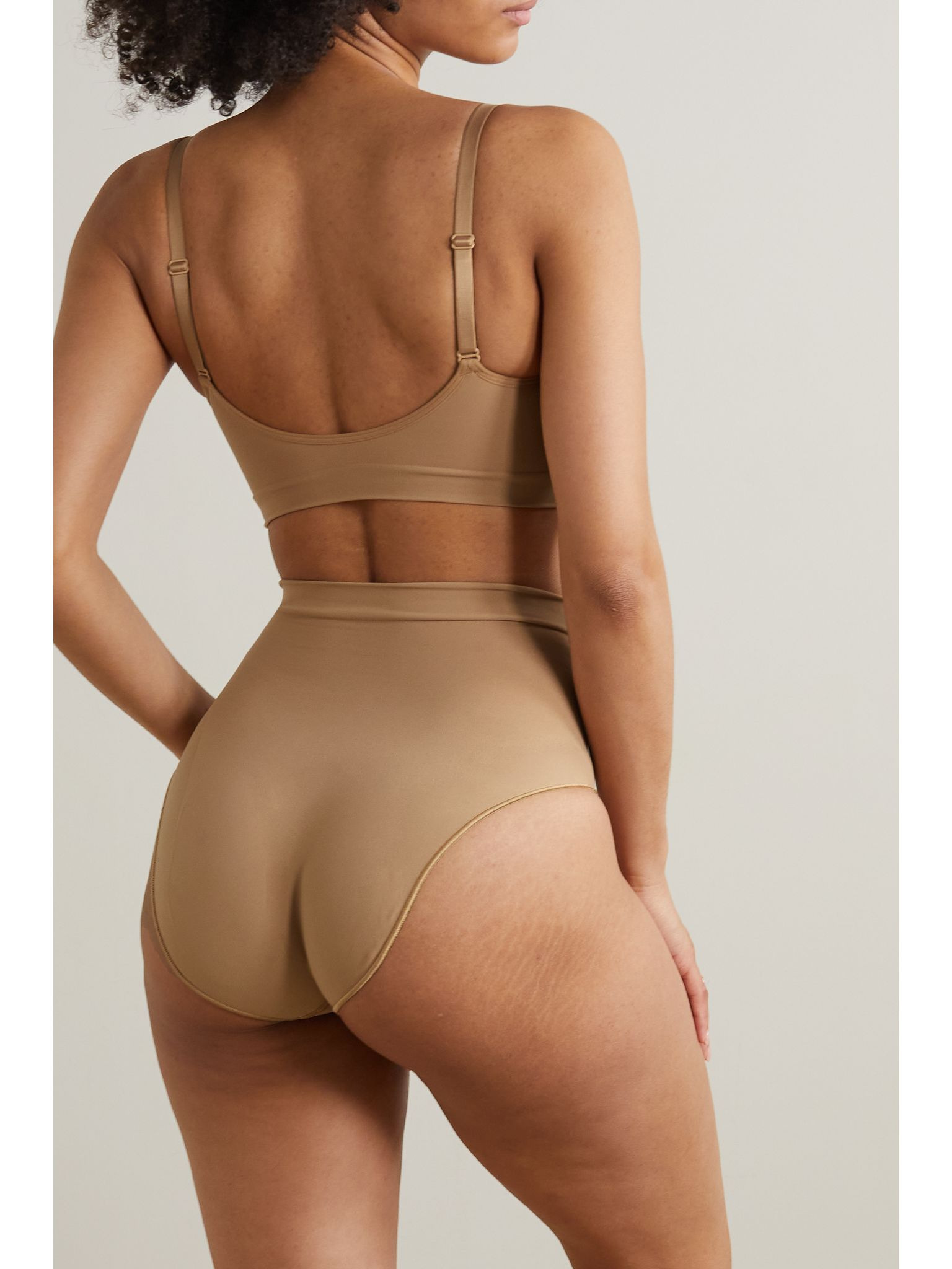 Seamless Sculpt Sculpting Mid Waist briefs - Ochre Beige - 3