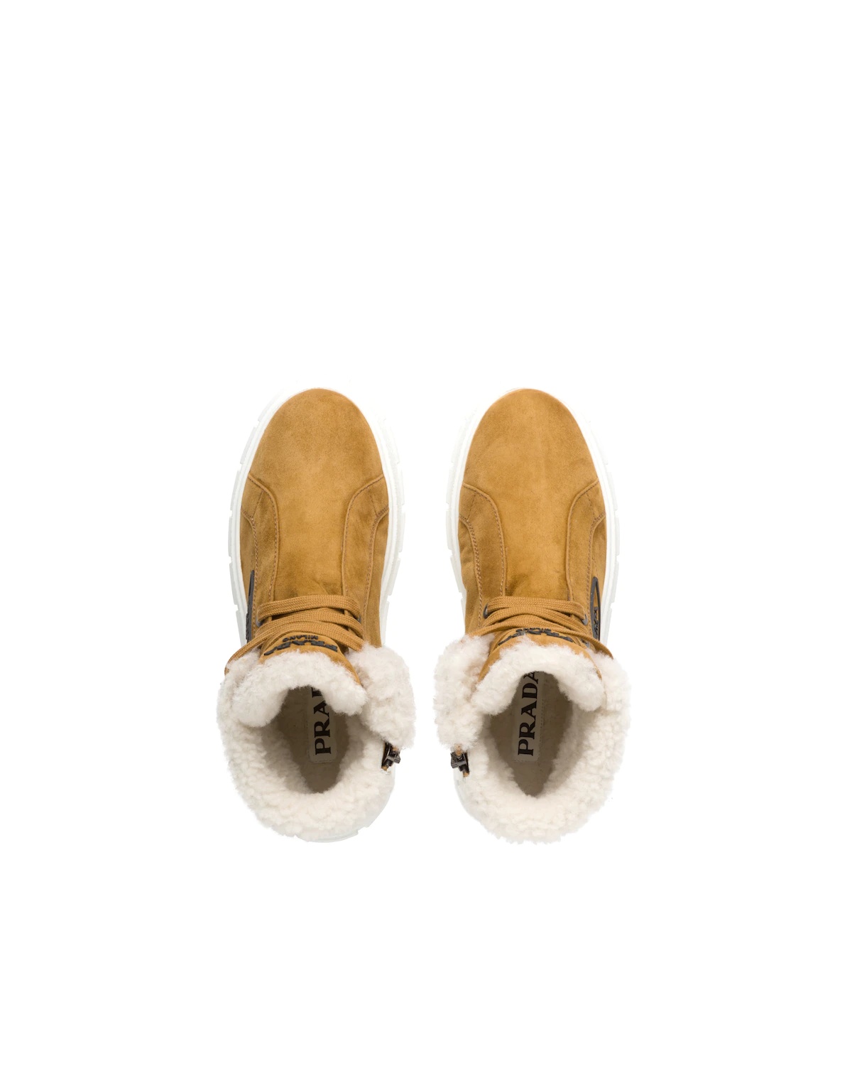 Suede lace-up booties - 4