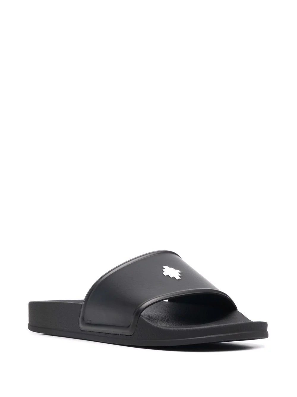 Cross faux-leather slides - 2