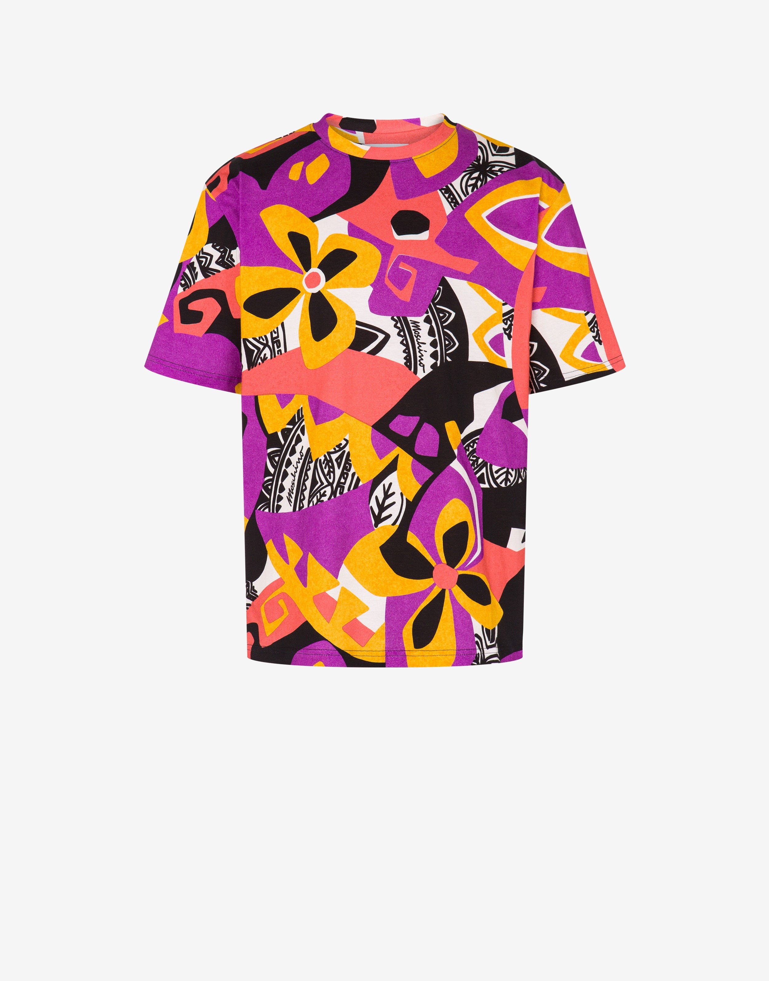 GEOMETRIC PRINT JERSEY T-SHIRT - 1