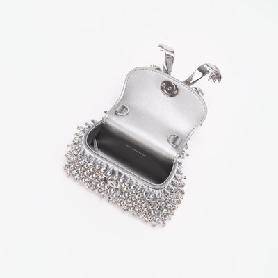 self-portrait Silver Embellished Micro Bow Bag outlook