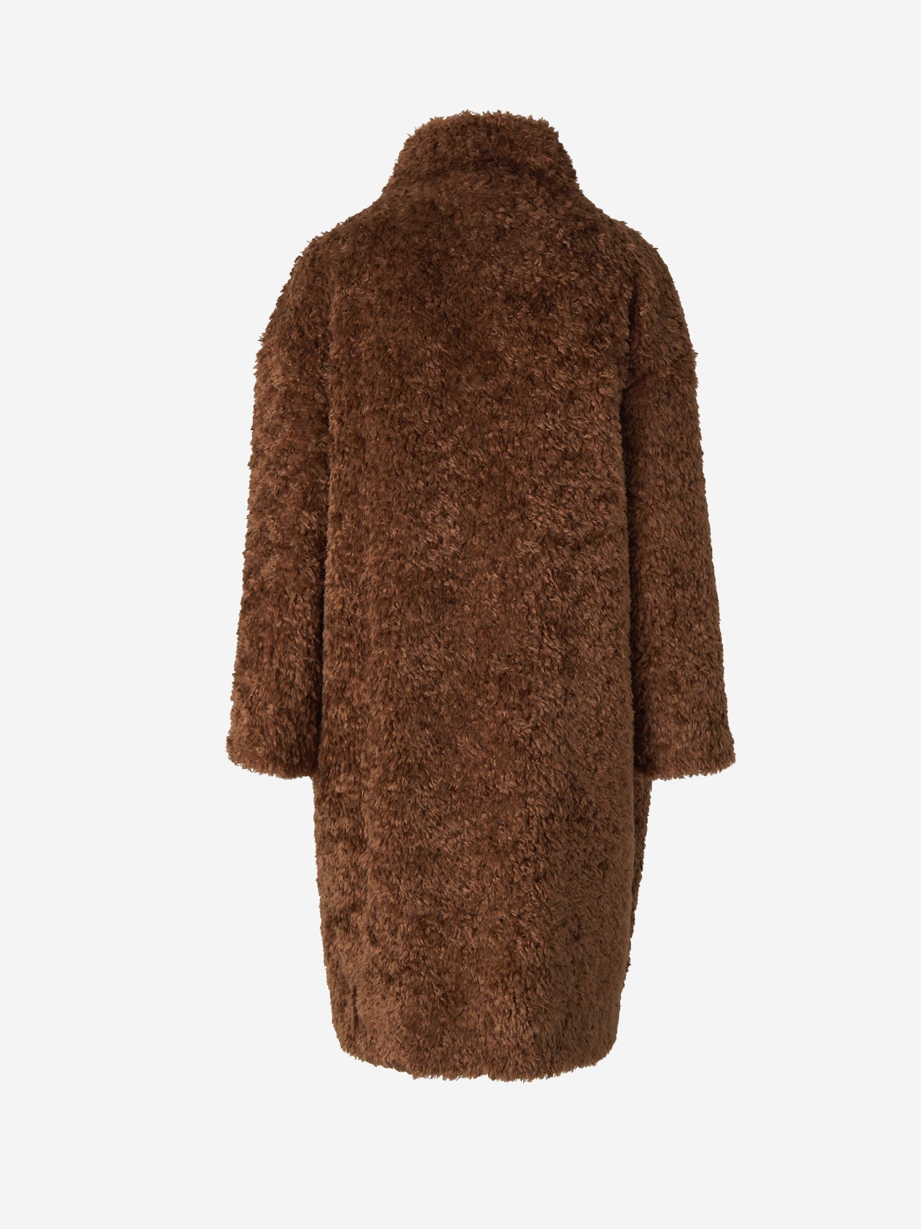 LONG BOUCLE COAT - 2