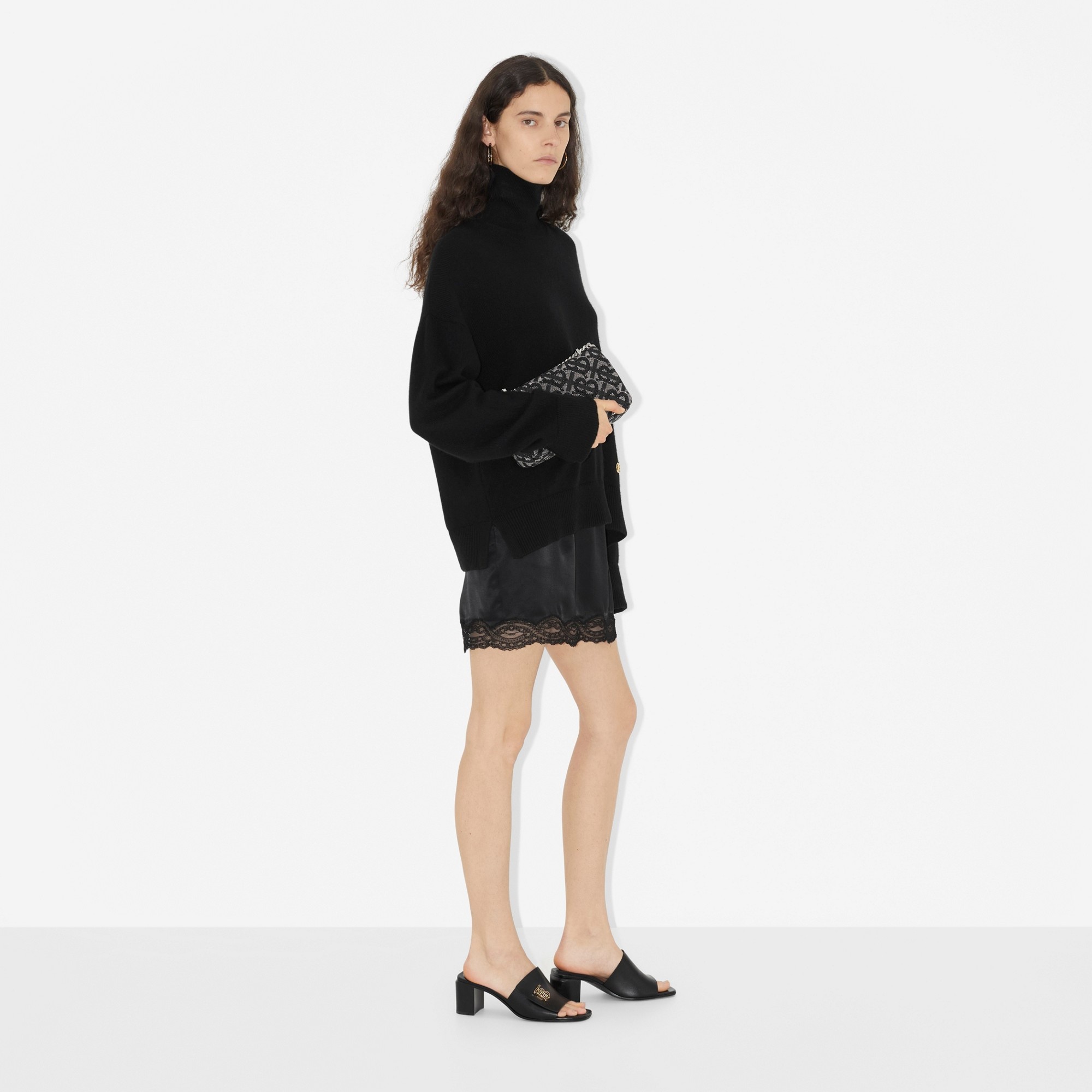 Monogram Motif Leather Mules - 6
