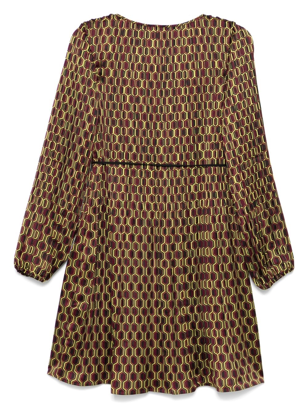 geometric-print pleated dress - 2