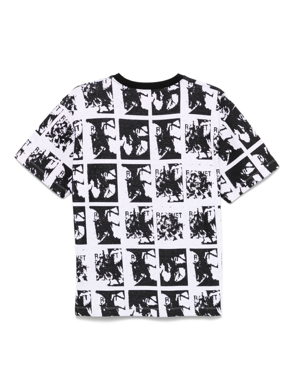 patterned-jacquard T-shirt - 2