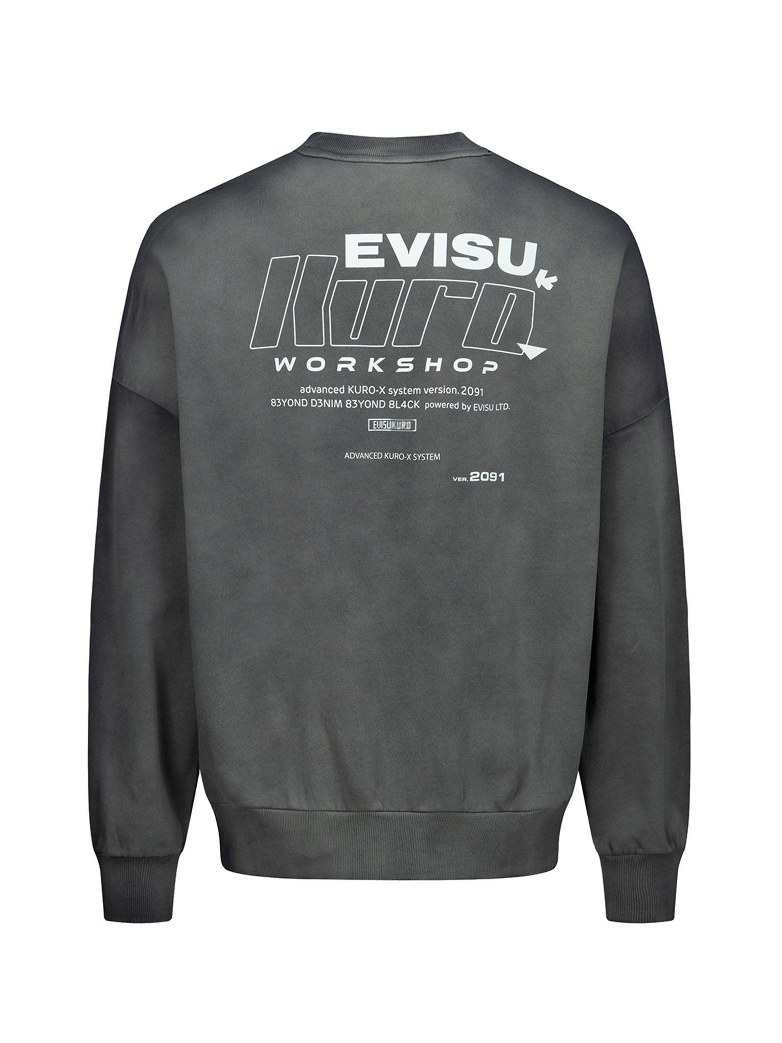 Logo Print Garment-dyed Sweatshirt - 9