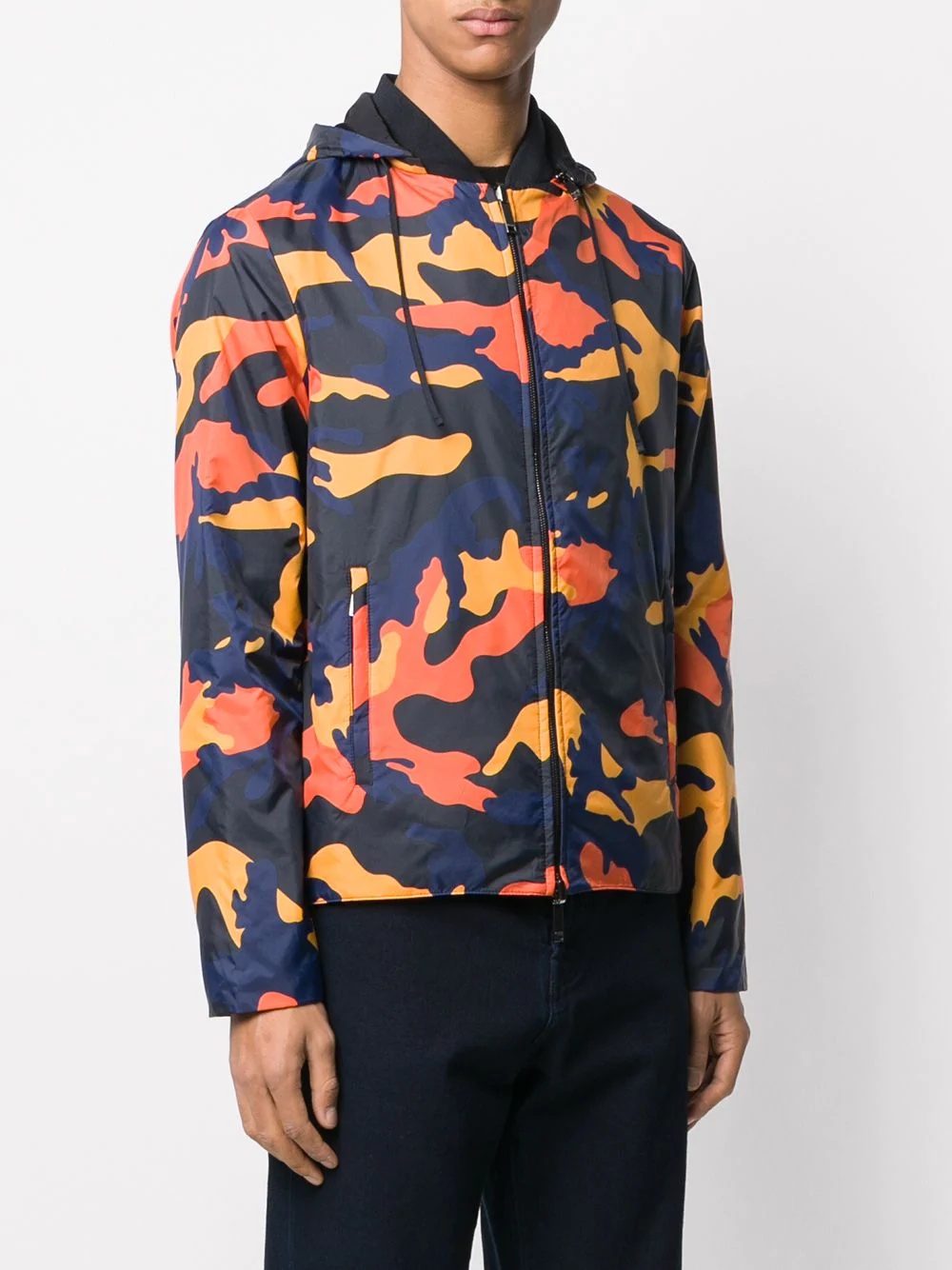 camouflage-print reversible windbreaker - 3