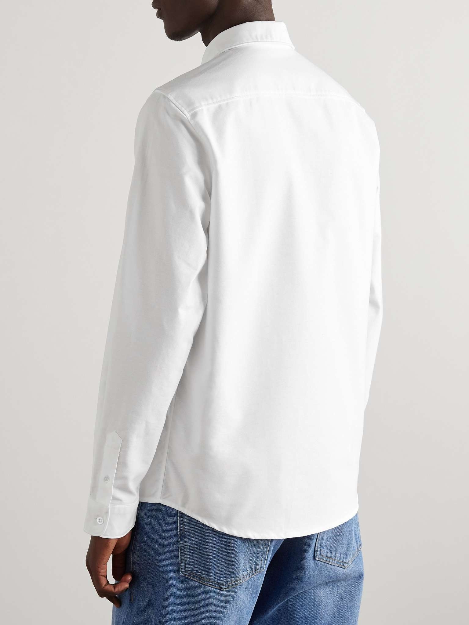 Greg Logo-Embroidered Button-Down Collar Cotton Oxford Shirt - 5