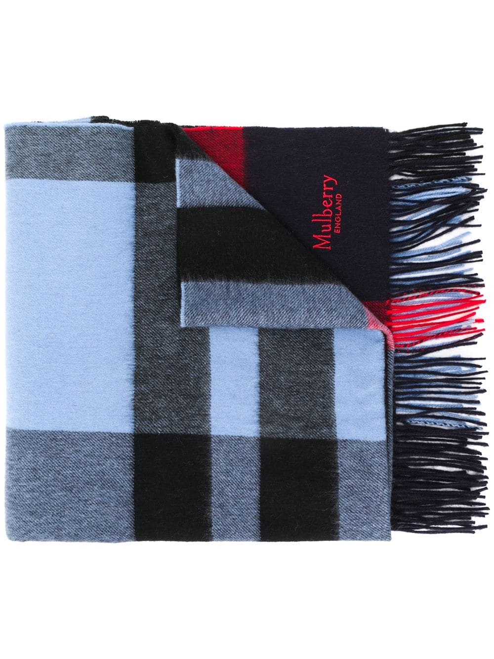 checked lambswool scarf - 1