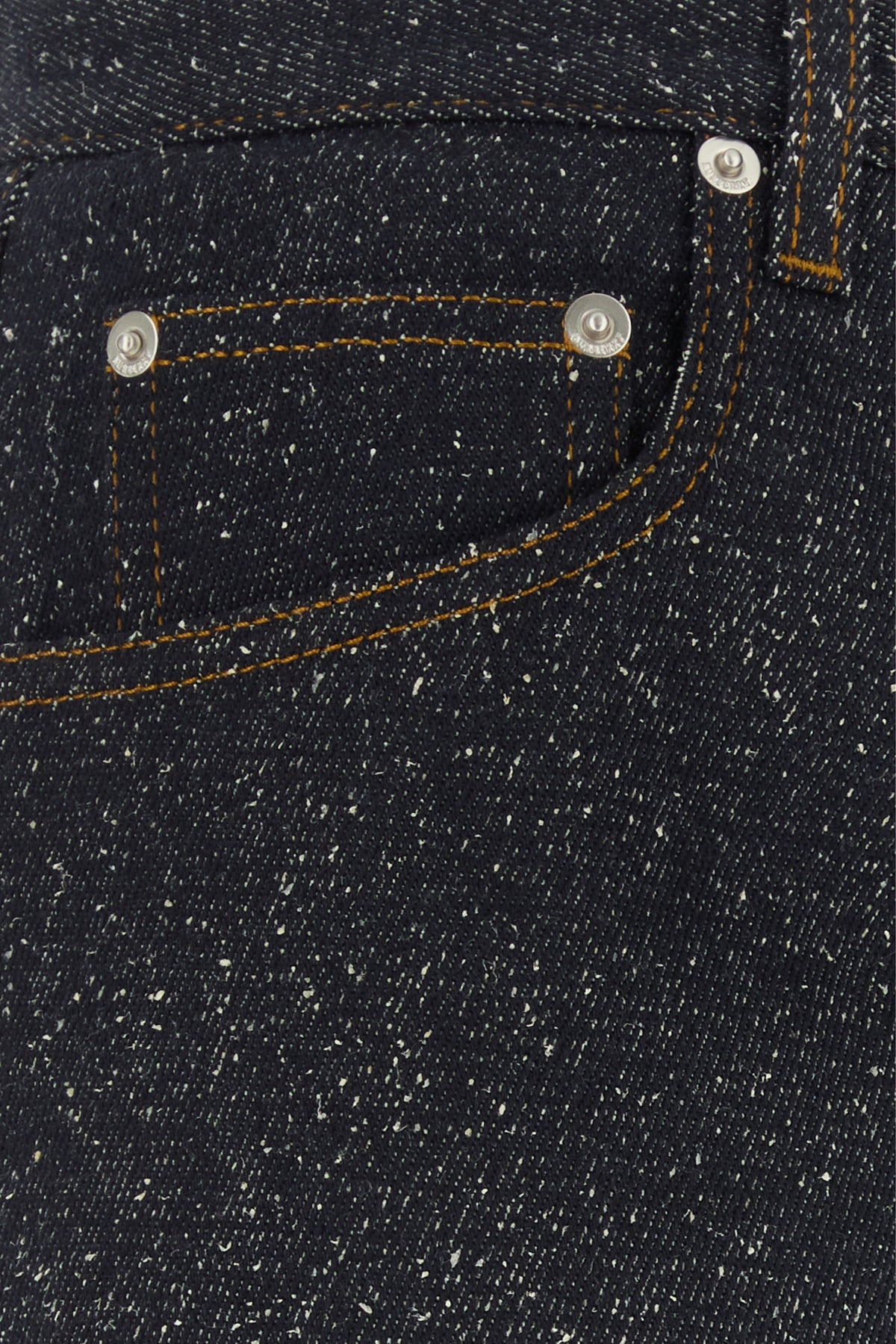 Melange blue denim jeans - 3