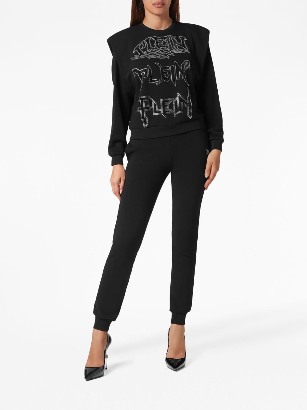 logo-embellished layered sweatshirt - 2