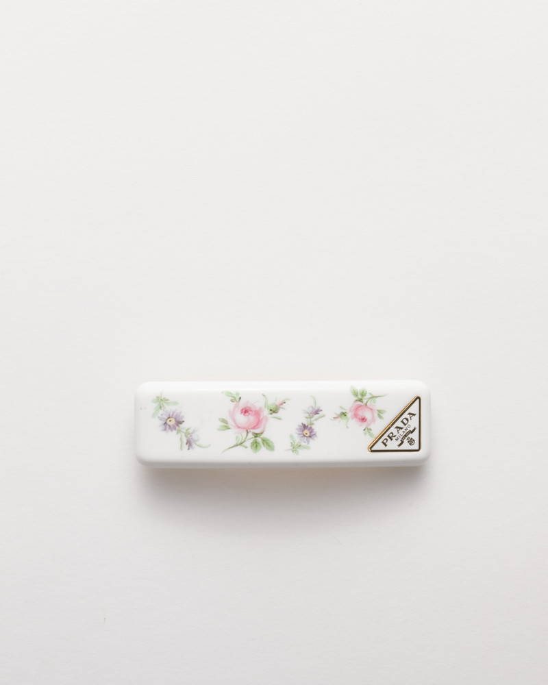 Plexiglas and metal hair clip 1