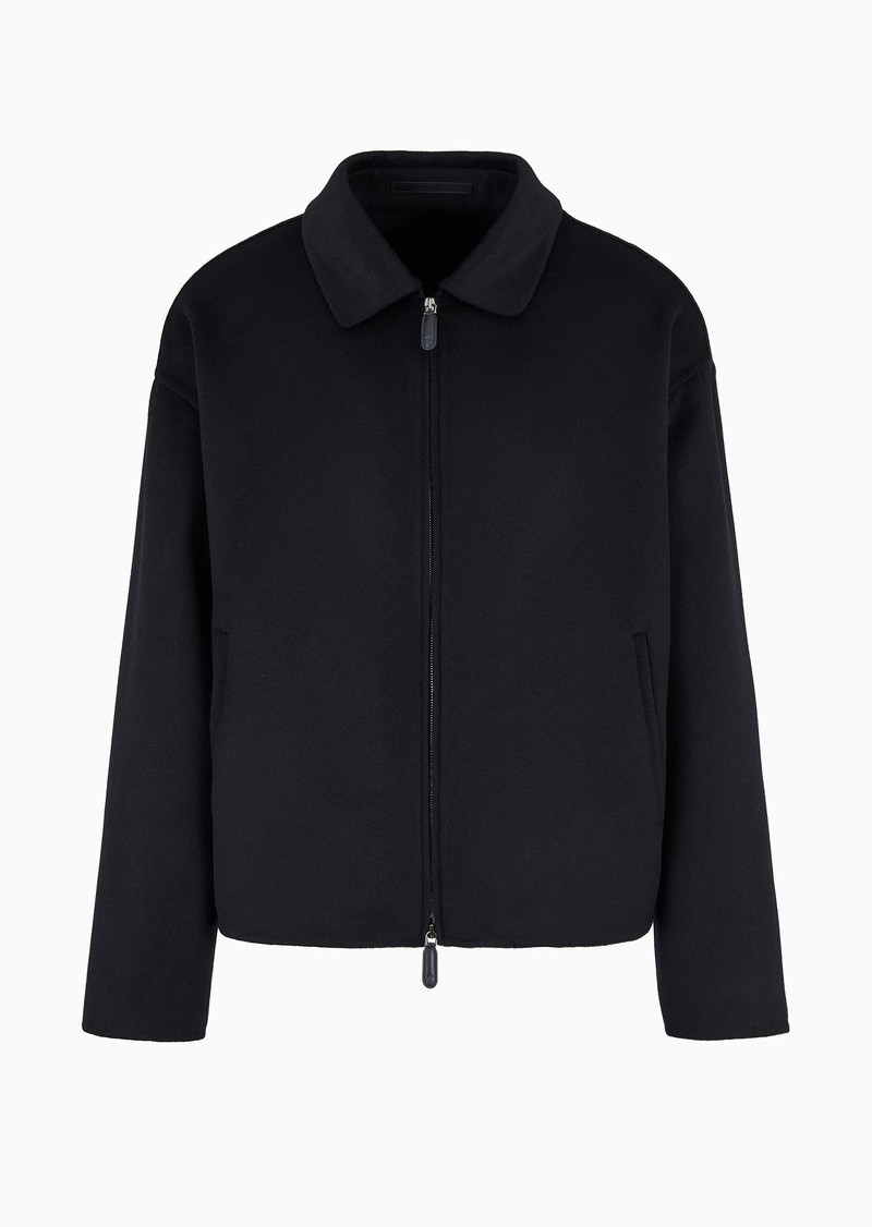 더블 캐시미어 천 blouson 1