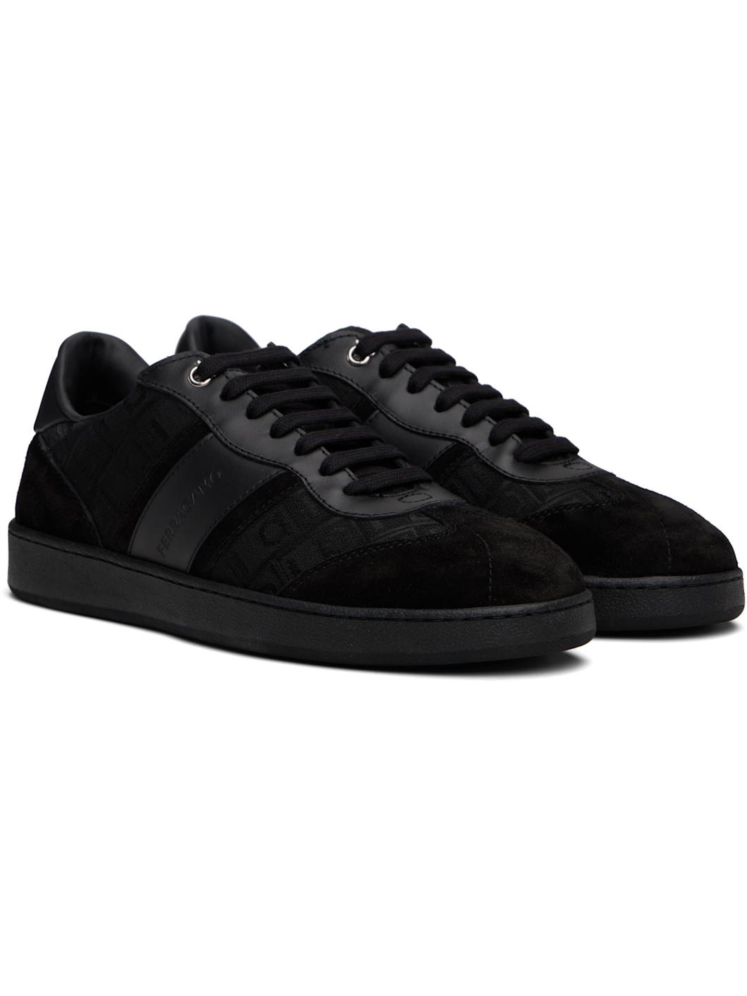Black Signature Low-Top Sneakers - 4