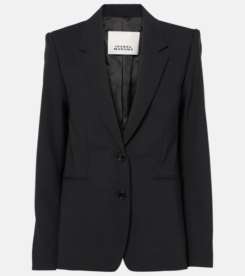 Reva checked wool-blend blazer 1