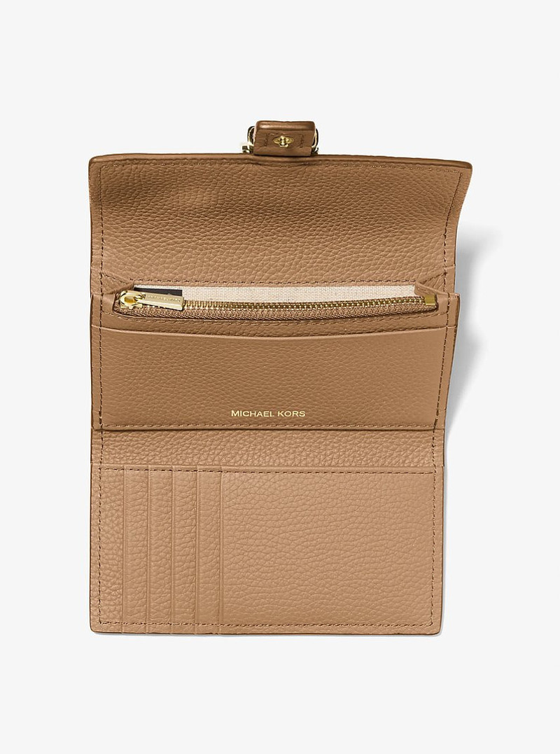 Nolita Medium Pebbled Leather Tri-Fold Wallet 2