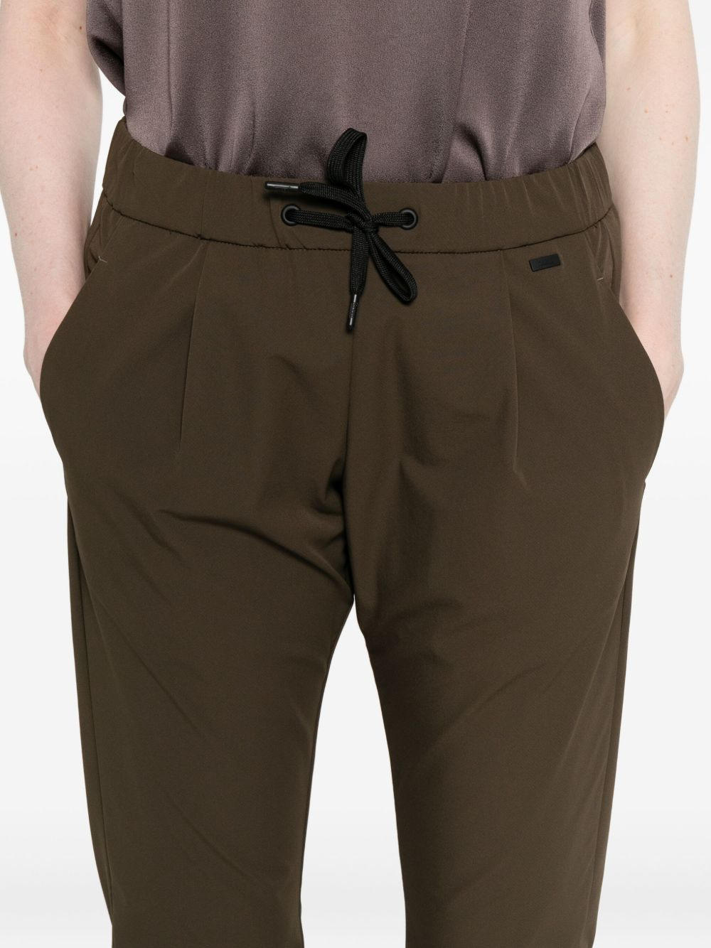 pleated drawstring trousers - 5