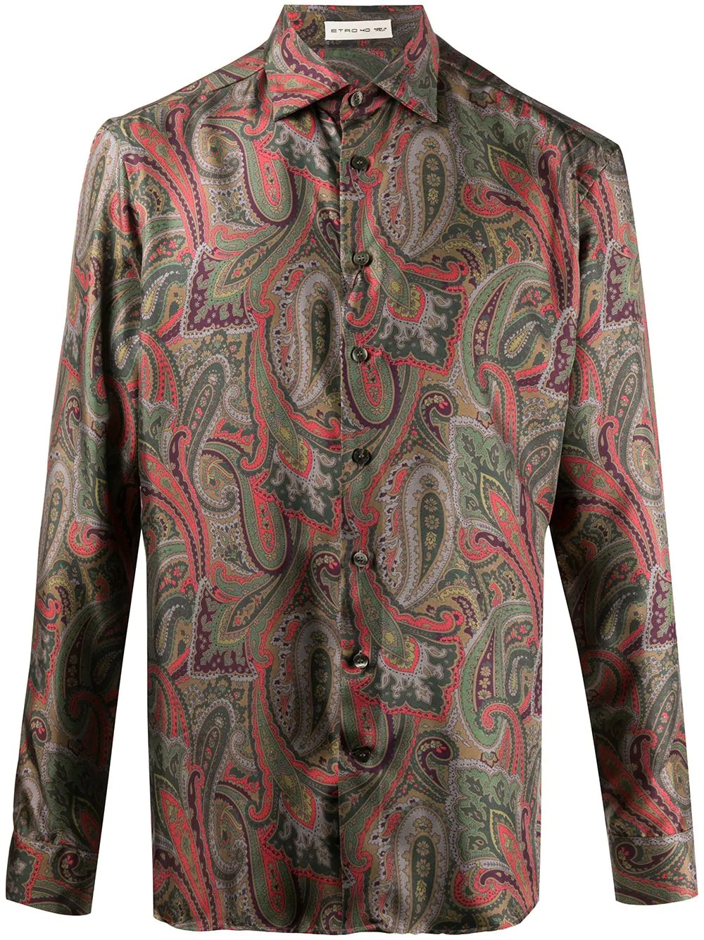 paisley print shirt - 1