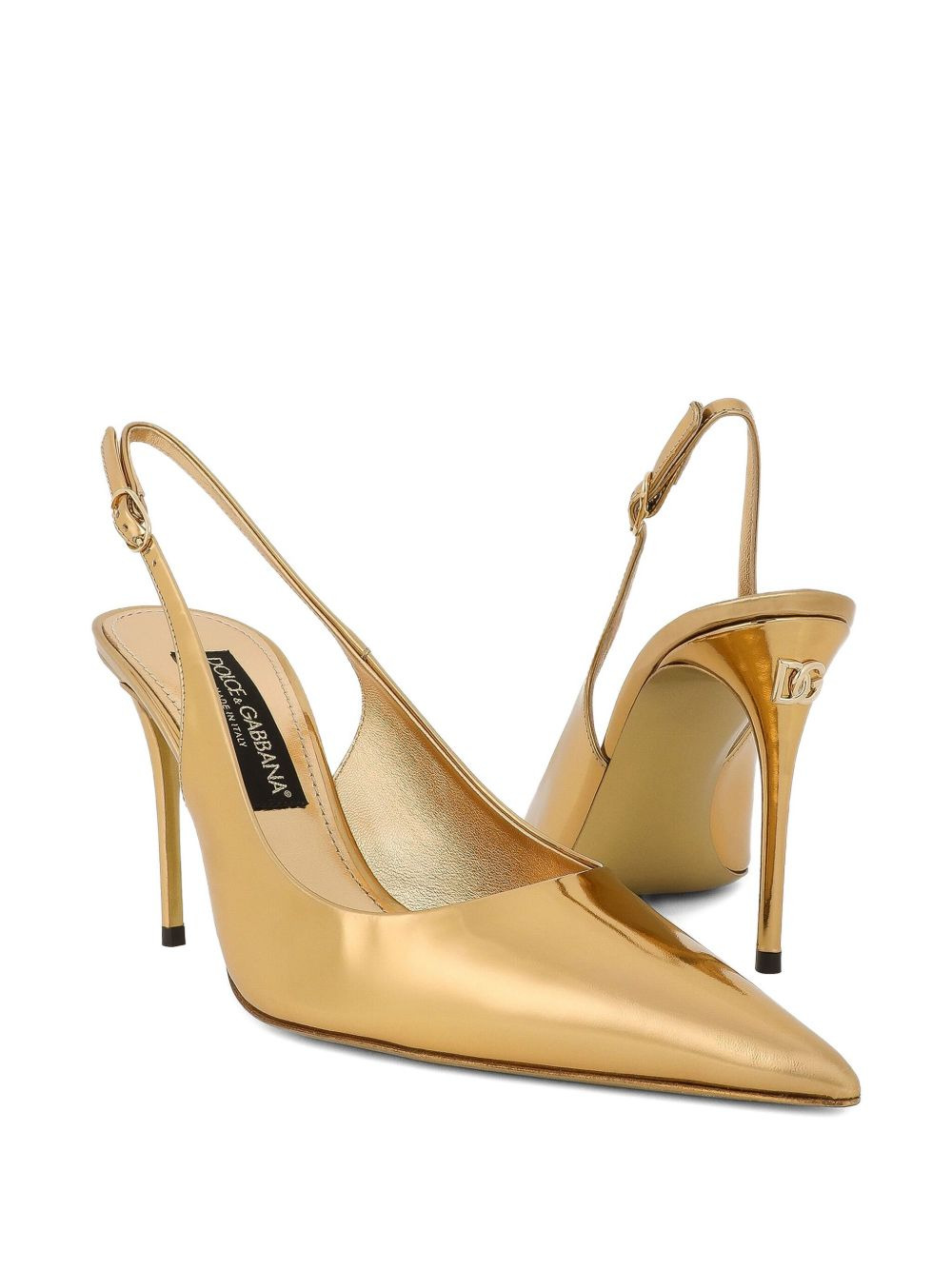 90mm slingback pointed-toe pumps - 5