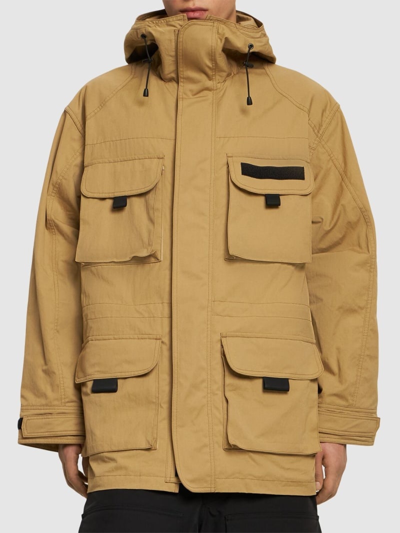 Cotton & nylon hooded jacket - 3