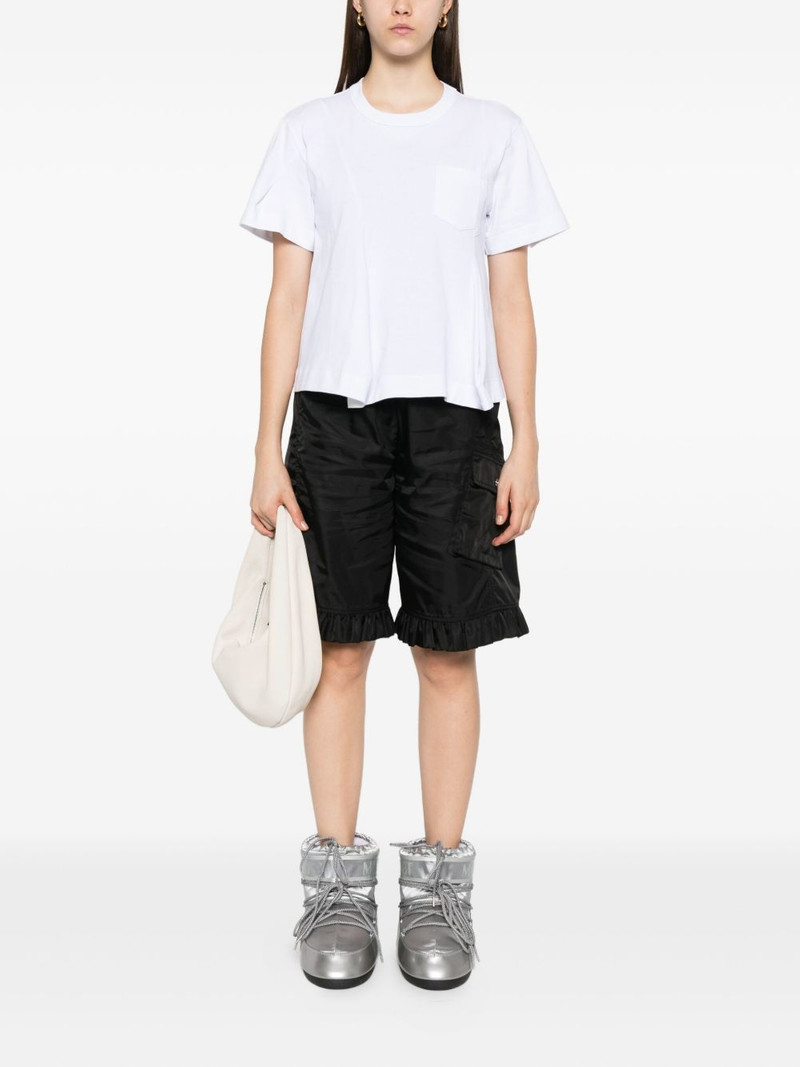 sacai layered cotton T-shirt outlook