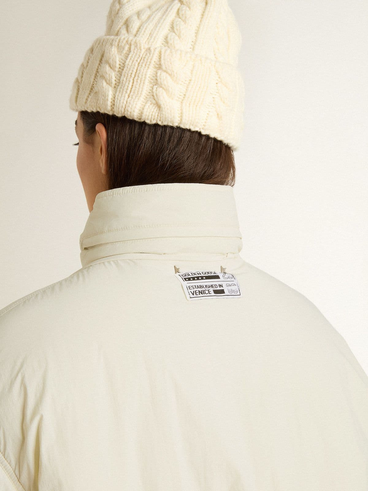 Women’s cream padded jacket - 4