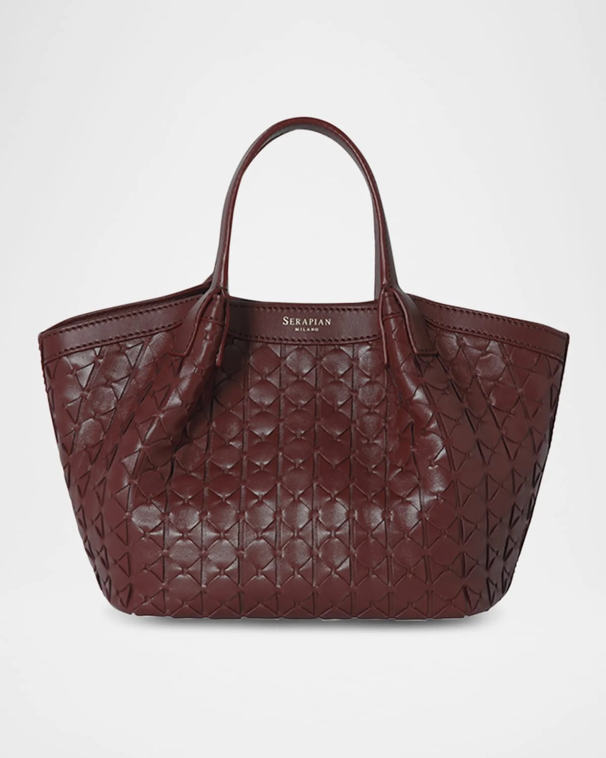 Secret Mini Mosaic Leather Top-Handle Bag - 1