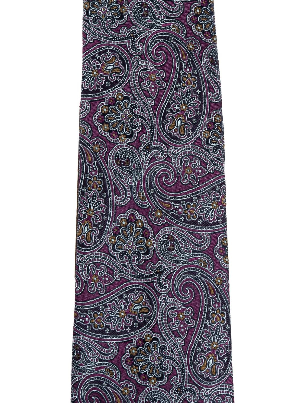 paisley-print silk tie - 2