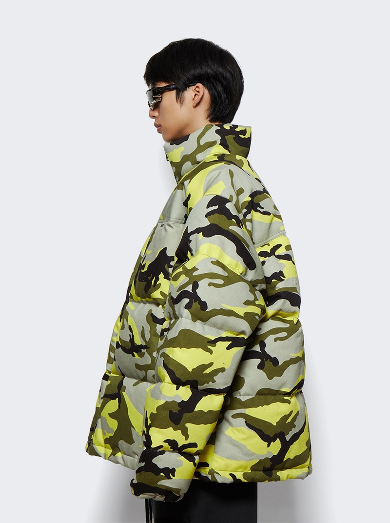 Neon Camo Logo Puffer Jacket Neon Camo 4
