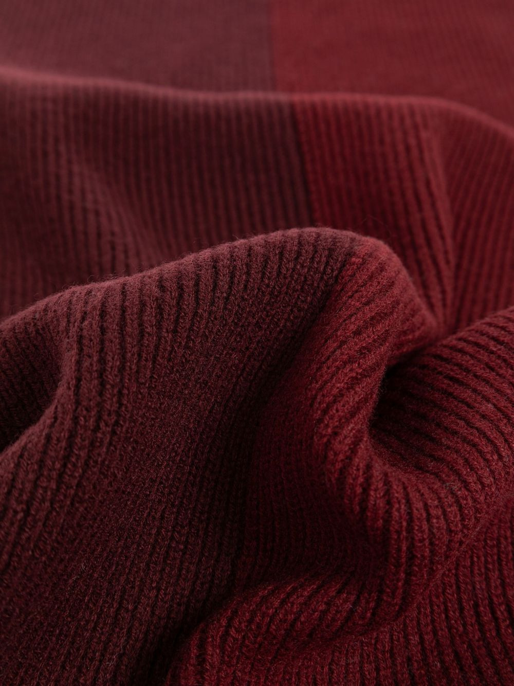 ribbed asymmetric scarf - 3
