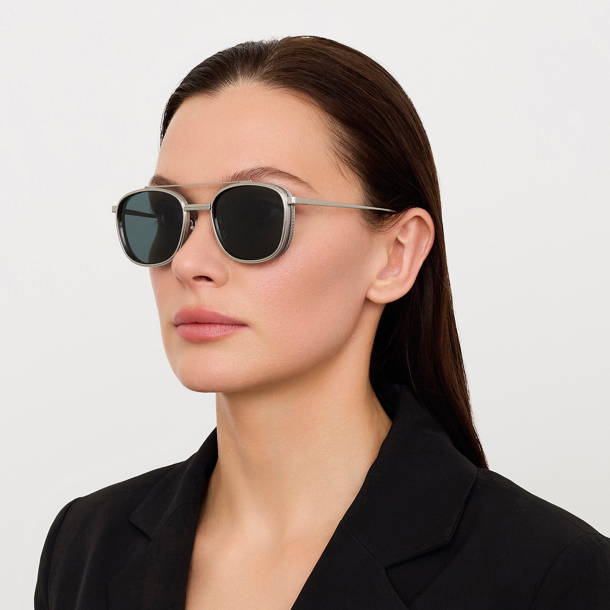 Varo Sunglasses in Green and White Gold - 6