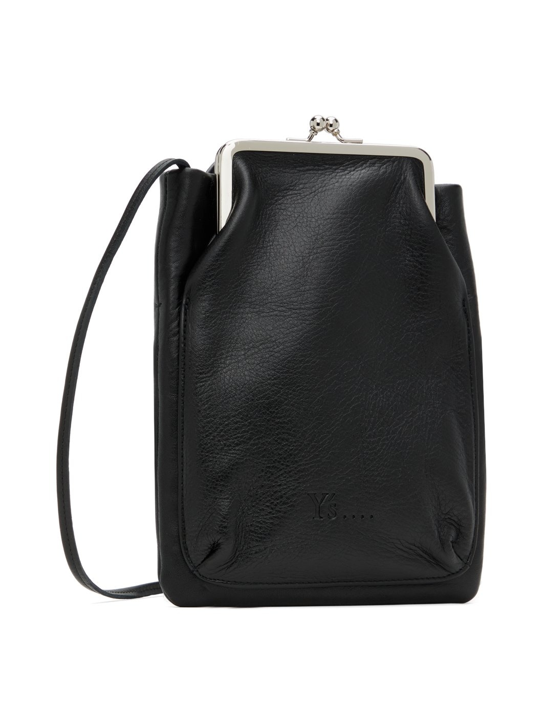 Black Clasp Pochette Bag - 2