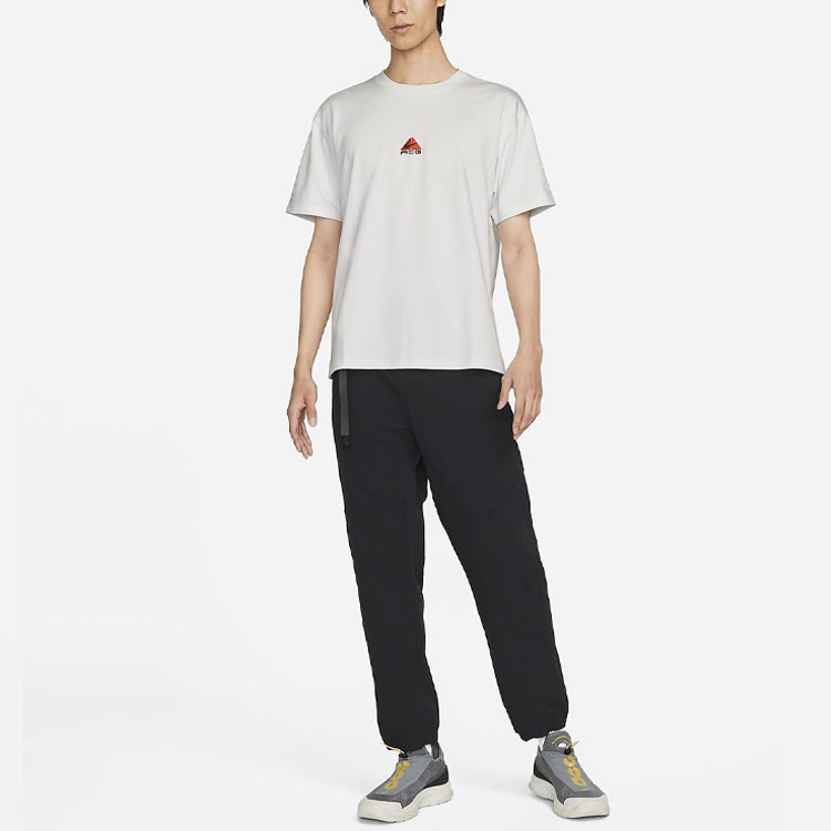 Nike As M Nrg Acg Ss Solid Color Chest Pattern Printing Round Neck Short Sleeve White DQ1816-121 - 3