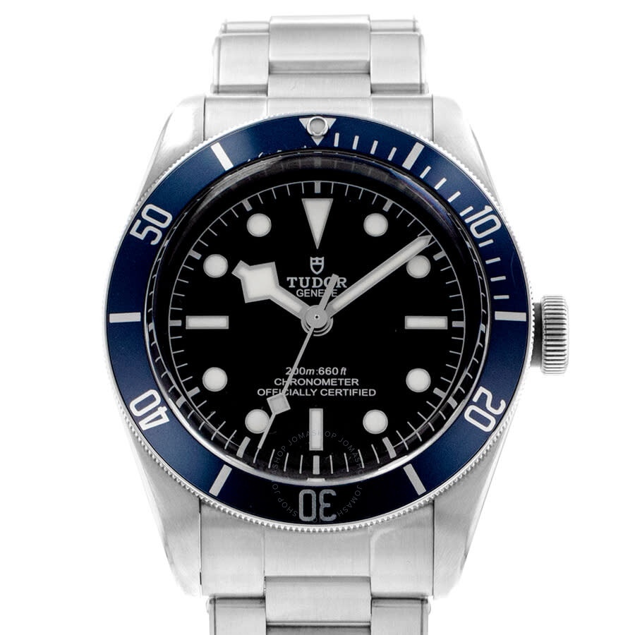 Pre-owned Tudor Black Bay Automatic Chronometer Black Dial Men's Watch 79230B - 1