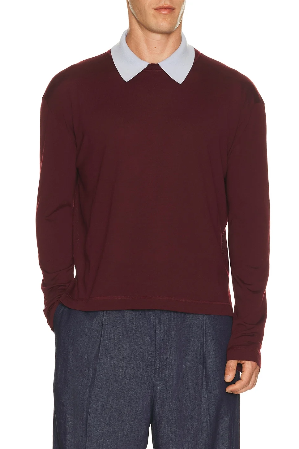 Long Sleeve Polo Jumper - 1