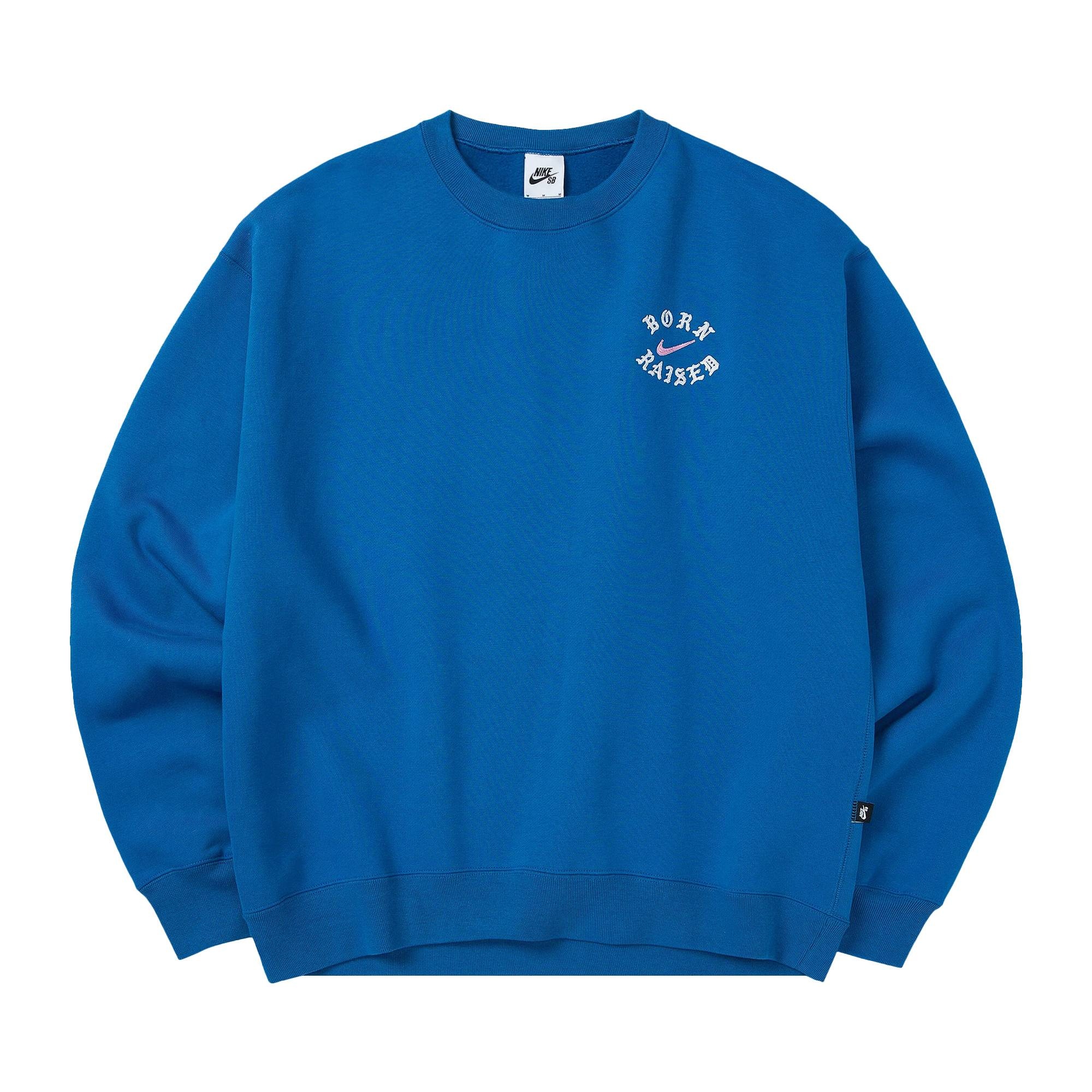 Nike x Born x Raised Crewneck Sweatshirt 'Blue' - 1