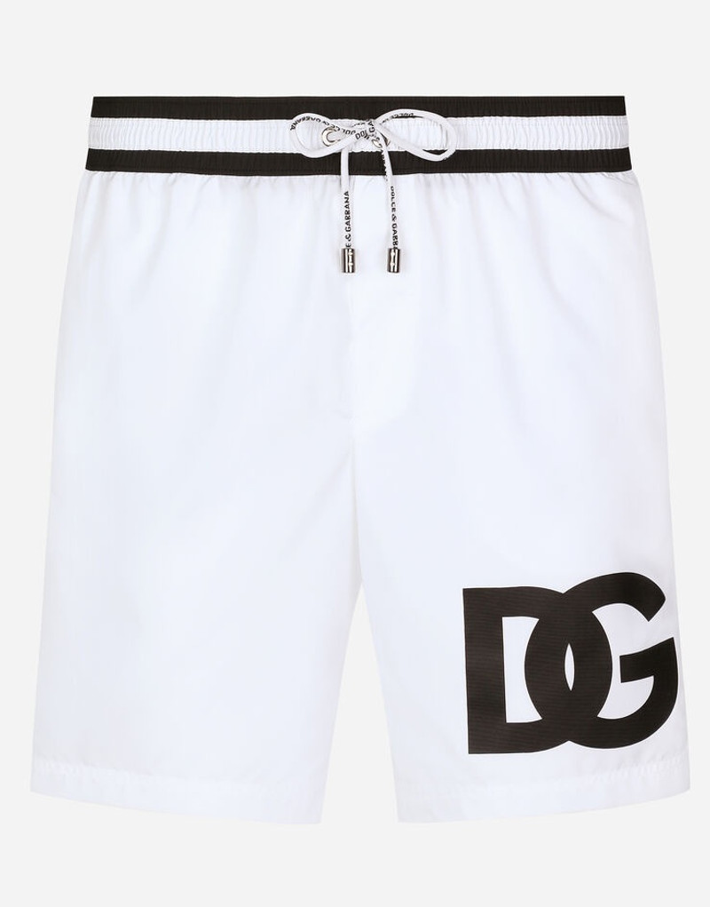 Mid-length swim trunks with DG patch 1